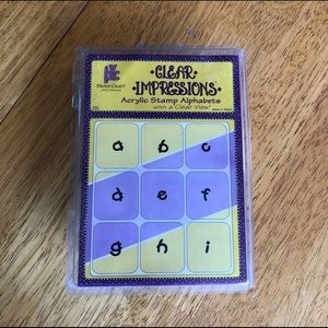 Clear Alphabet Stamps
